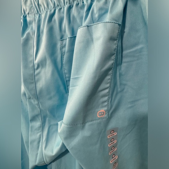 New Wonderwink Wonderwork Light Turquoise Women Scrub Pants 2X 2XL Tall 2XT T - Picture 10 of 10
